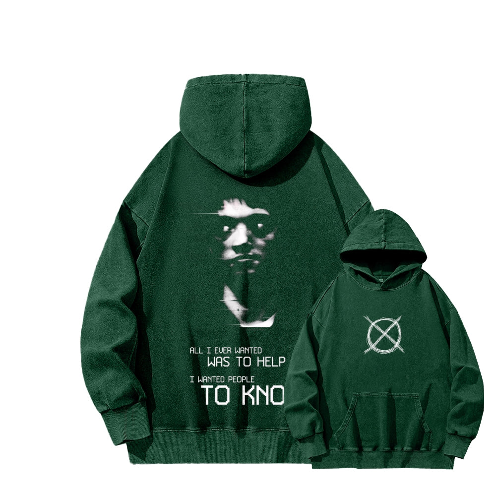 Marble Hornets Unisex Washed Hoodie 2601010684