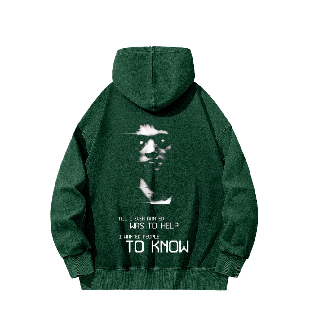 Marble Hornets Unisex Washed Hoodie 2601010684