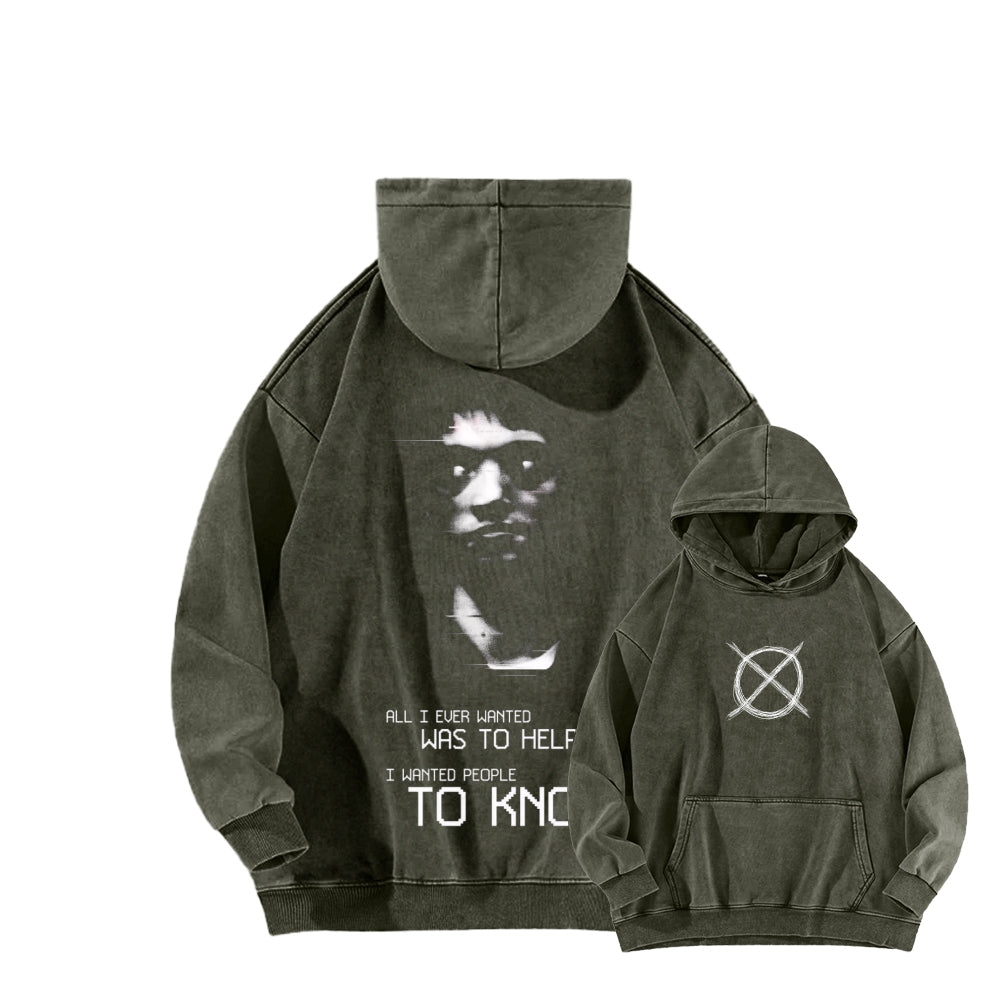 Marble Hornets Unisex Washed Hoodie 2601010684