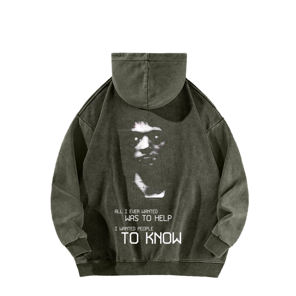 Marble Hornets Unisex Washed Hoodie 2601010684