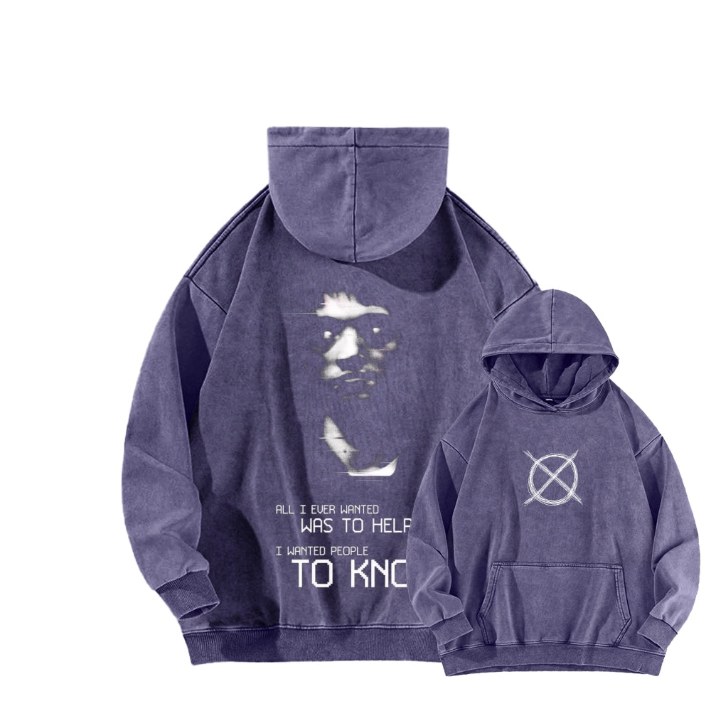 Marble Hornets Unisex Washed Hoodie 2601010684