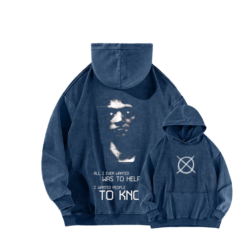 Marble Hornets Unisex Washed Hoodie 2601010684