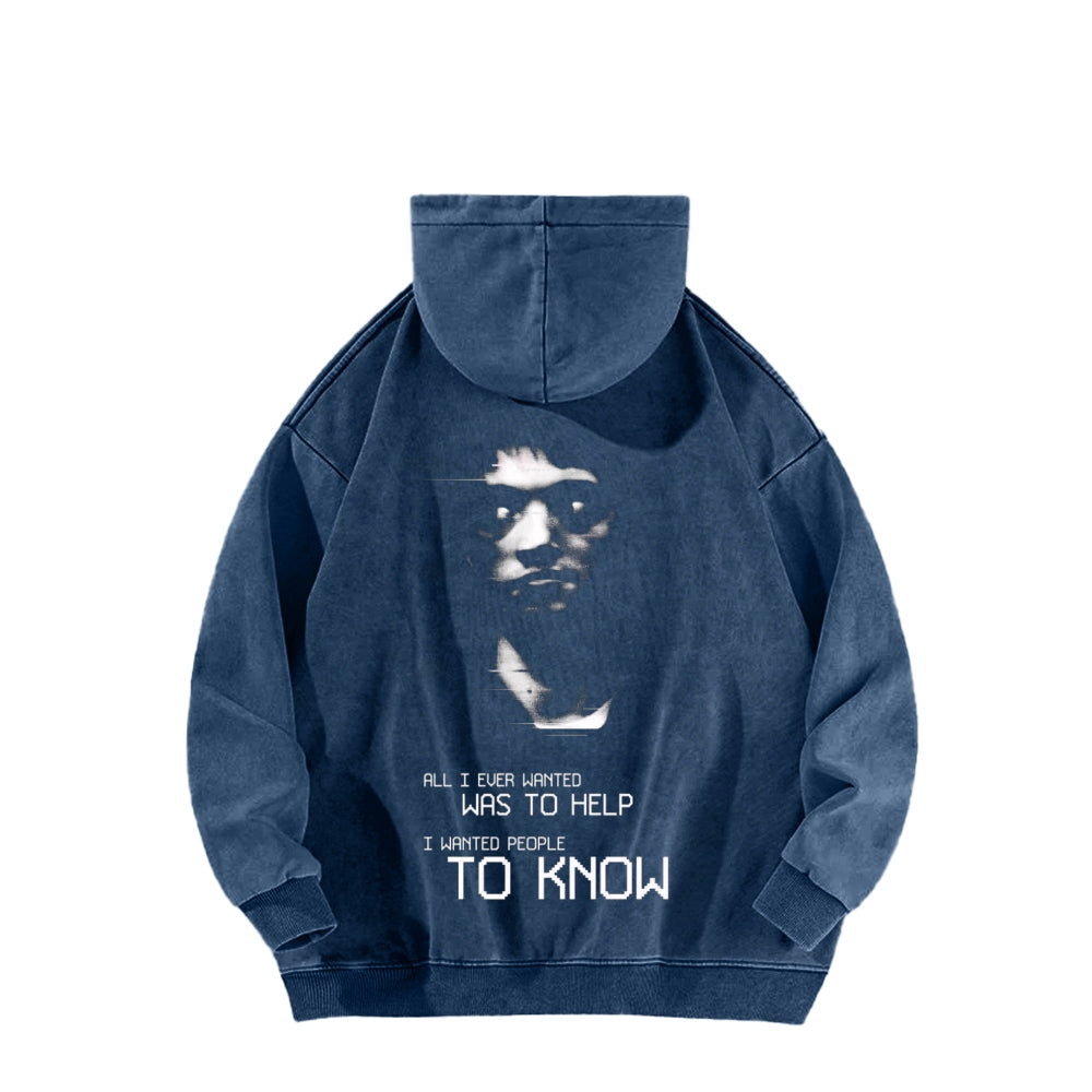 Marble Hornets Unisex Washed Hoodie 2601010684