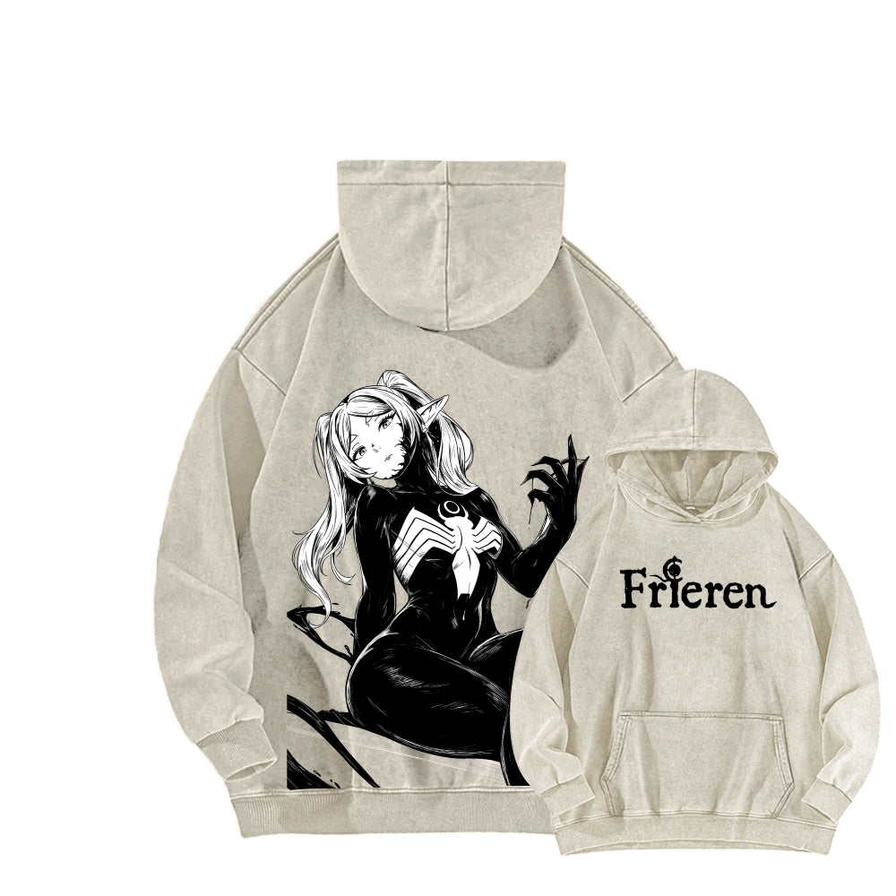 Frieren Unisex Washed Hoodie 2601011523