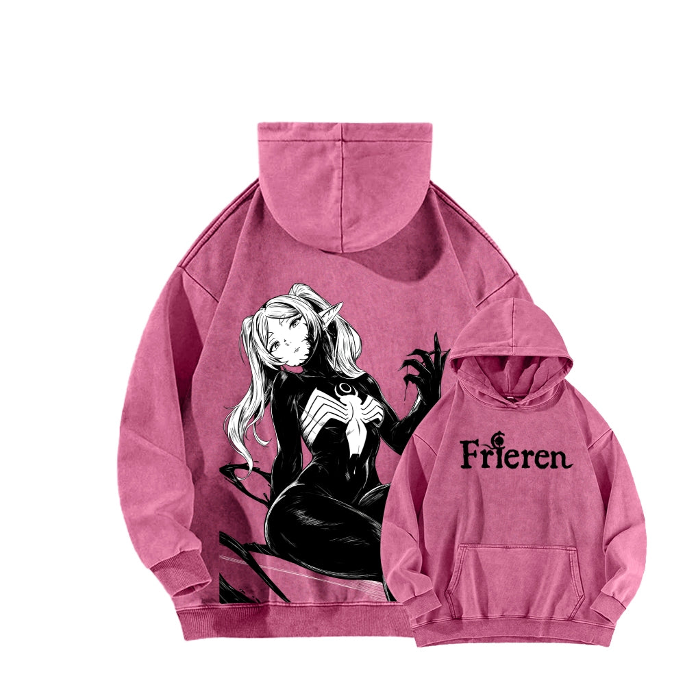 Frieren Unisex Washed Hoodie 2601011523