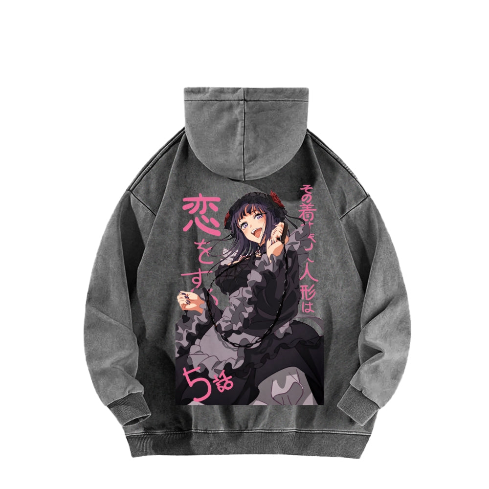 Kitagawa Unisex Washed Hoodie 2601011698