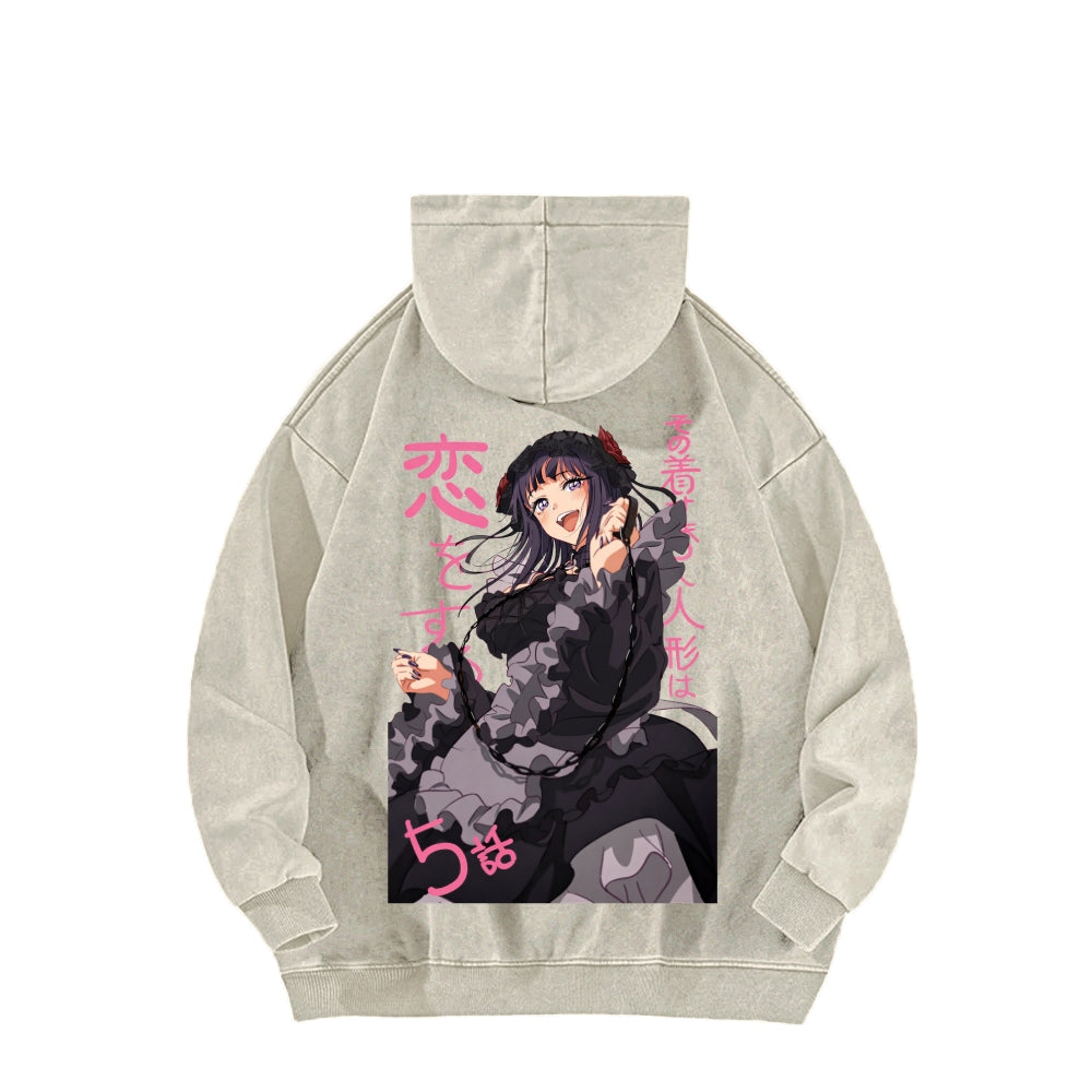 Kitagawa Unisex Washed Hoodie 2601011698