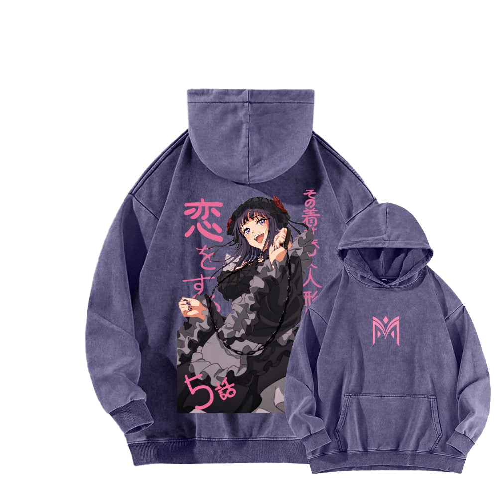 Kitagawa Unisex Washed Hoodie 2601011698