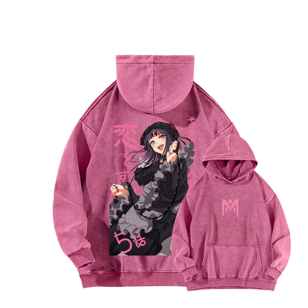 Kitagawa Unisex Washed Hoodie 2601011698