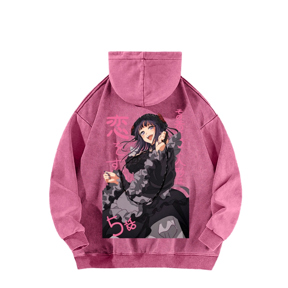 Kitagawa Unisex Washed Hoodie 2601011698