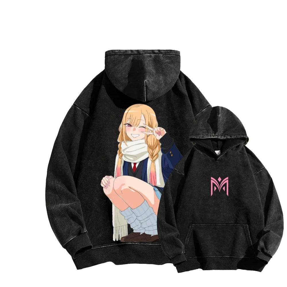 Kitagawa Unisex Washed Hoodie 2601011734