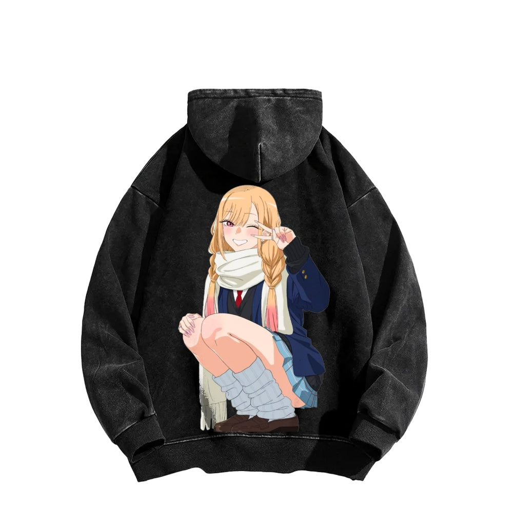 Kitagawa Unisex Washed Hoodie 2601011734
