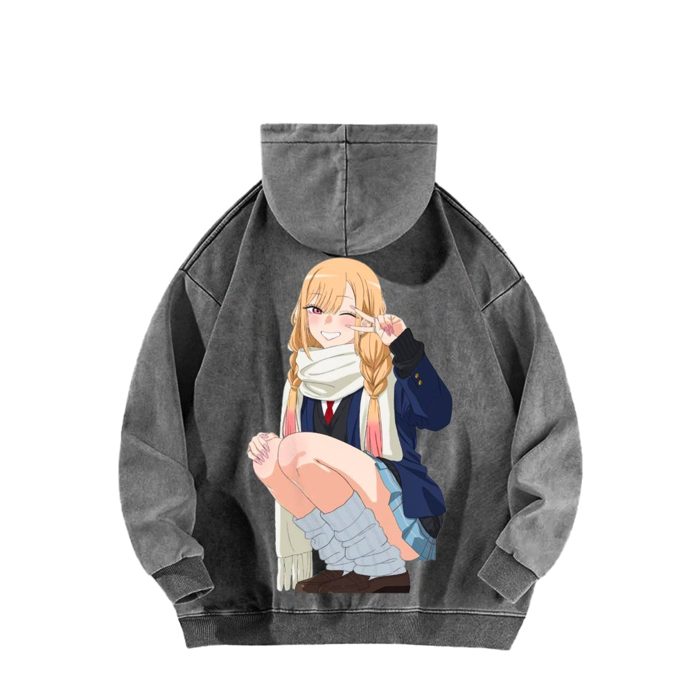 Kitagawa Unisex Washed Hoodie 2601011734
