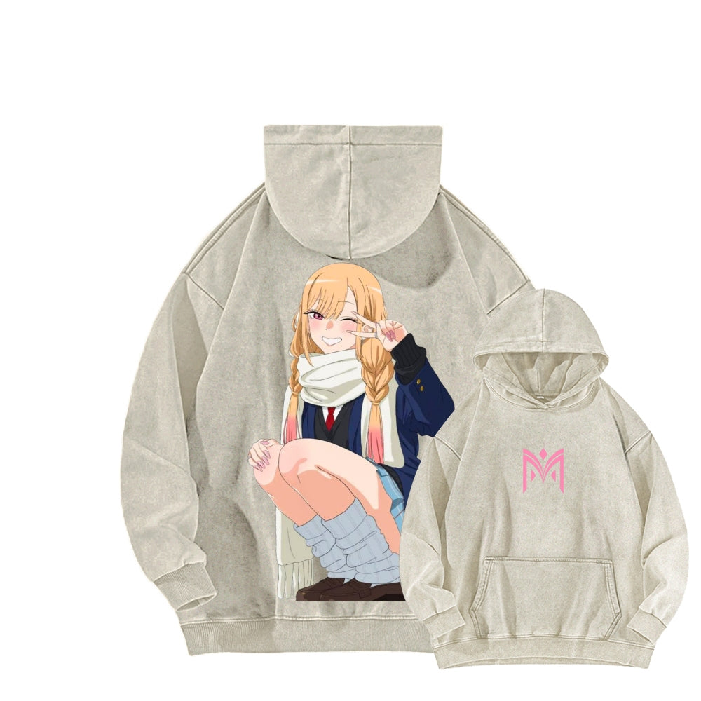 Kitagawa Unisex Washed Hoodie 2601011734