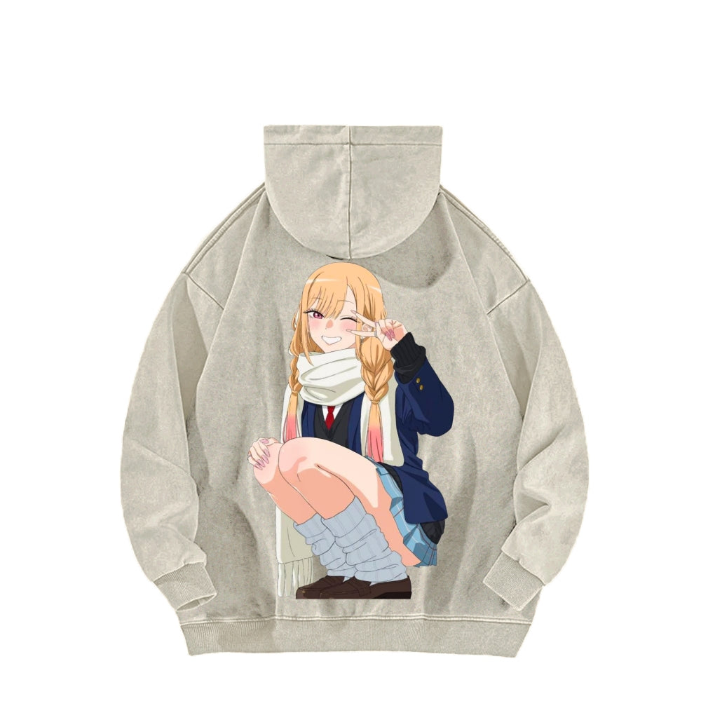 Kitagawa Unisex Washed Hoodie 2601011734