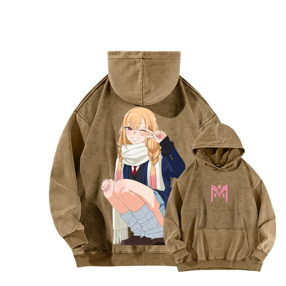 Kitagawa Unisex Washed Hoodie 2601011734