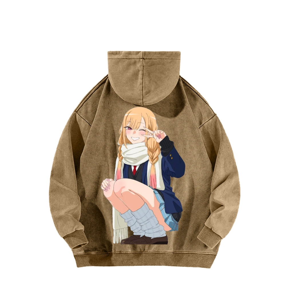 Kitagawa Unisex Washed Hoodie 2601011734