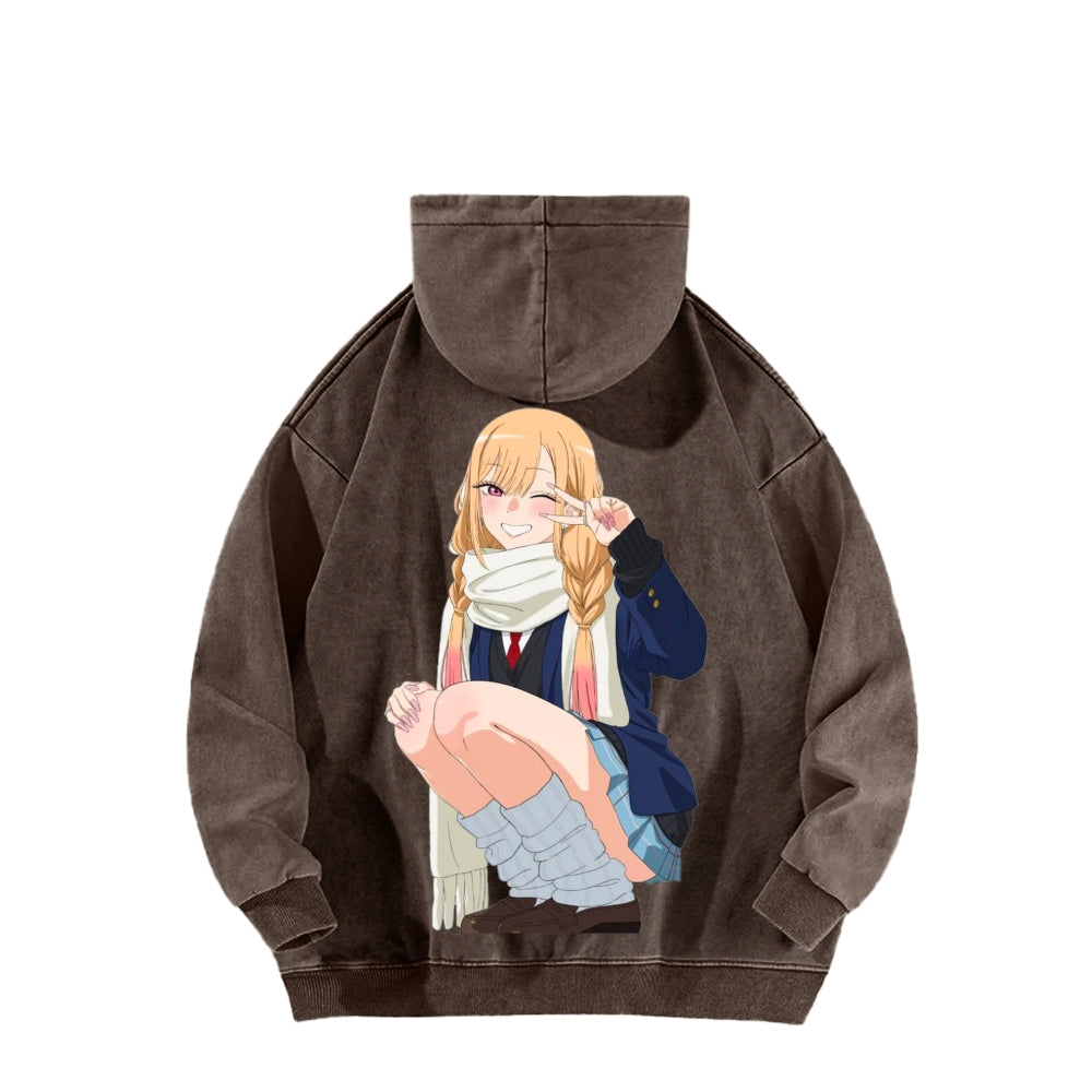 Kitagawa Unisex Washed Hoodie 2601011734