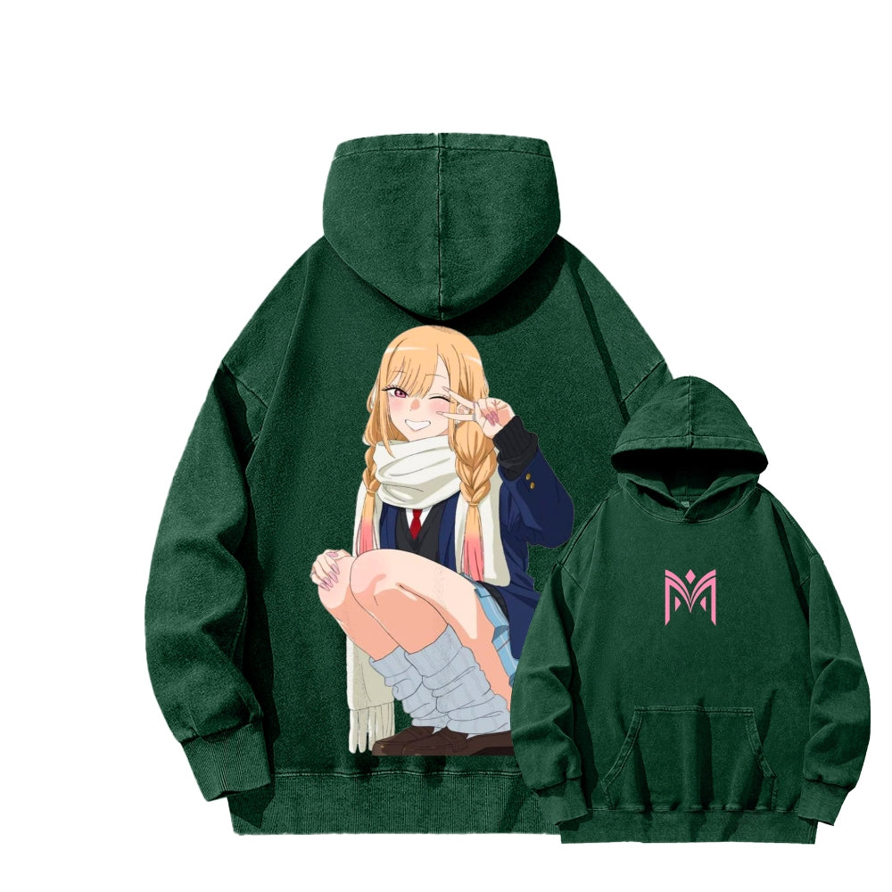 Kitagawa Unisex Washed Hoodie 2601011734