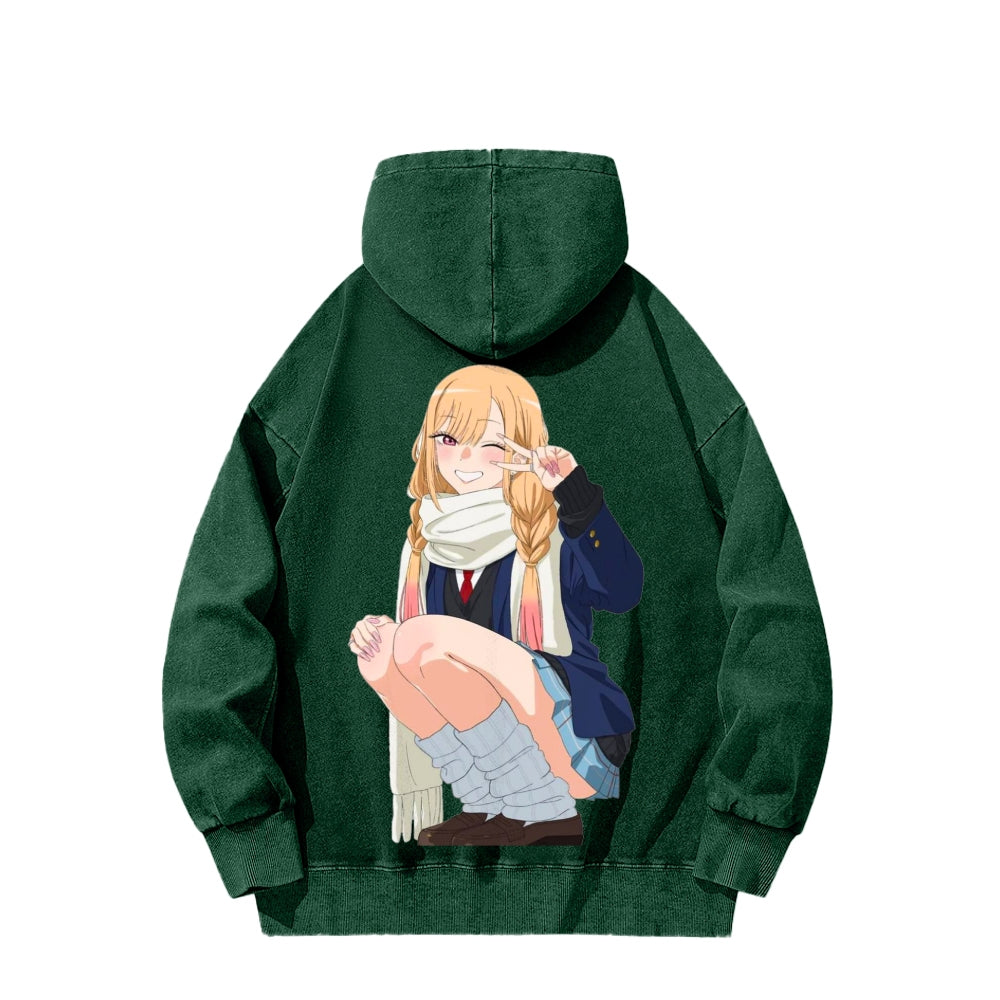 Kitagawa Unisex Washed Hoodie 2601011734