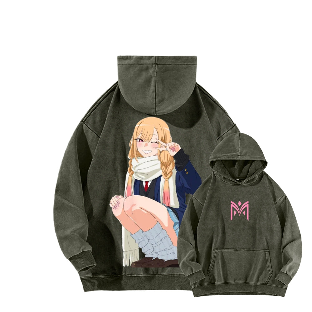 Kitagawa Unisex Washed Hoodie 2601011734