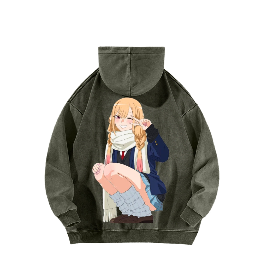 Kitagawa Unisex Washed Hoodie 2601011734