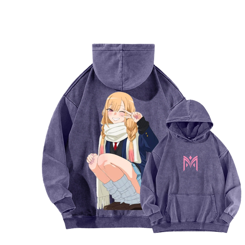 Kitagawa Unisex Washed Hoodie 2601011734