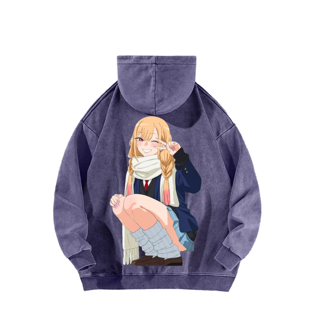 Kitagawa Unisex Washed Hoodie 2601011734
