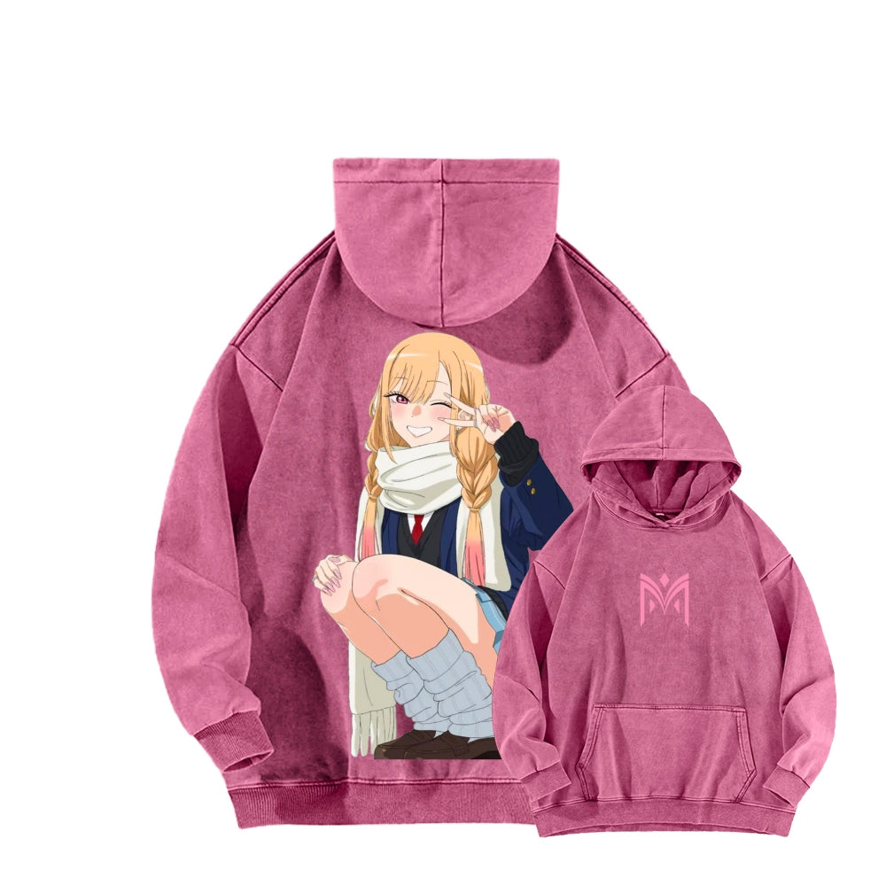 Kitagawa Unisex Washed Hoodie 2601011734