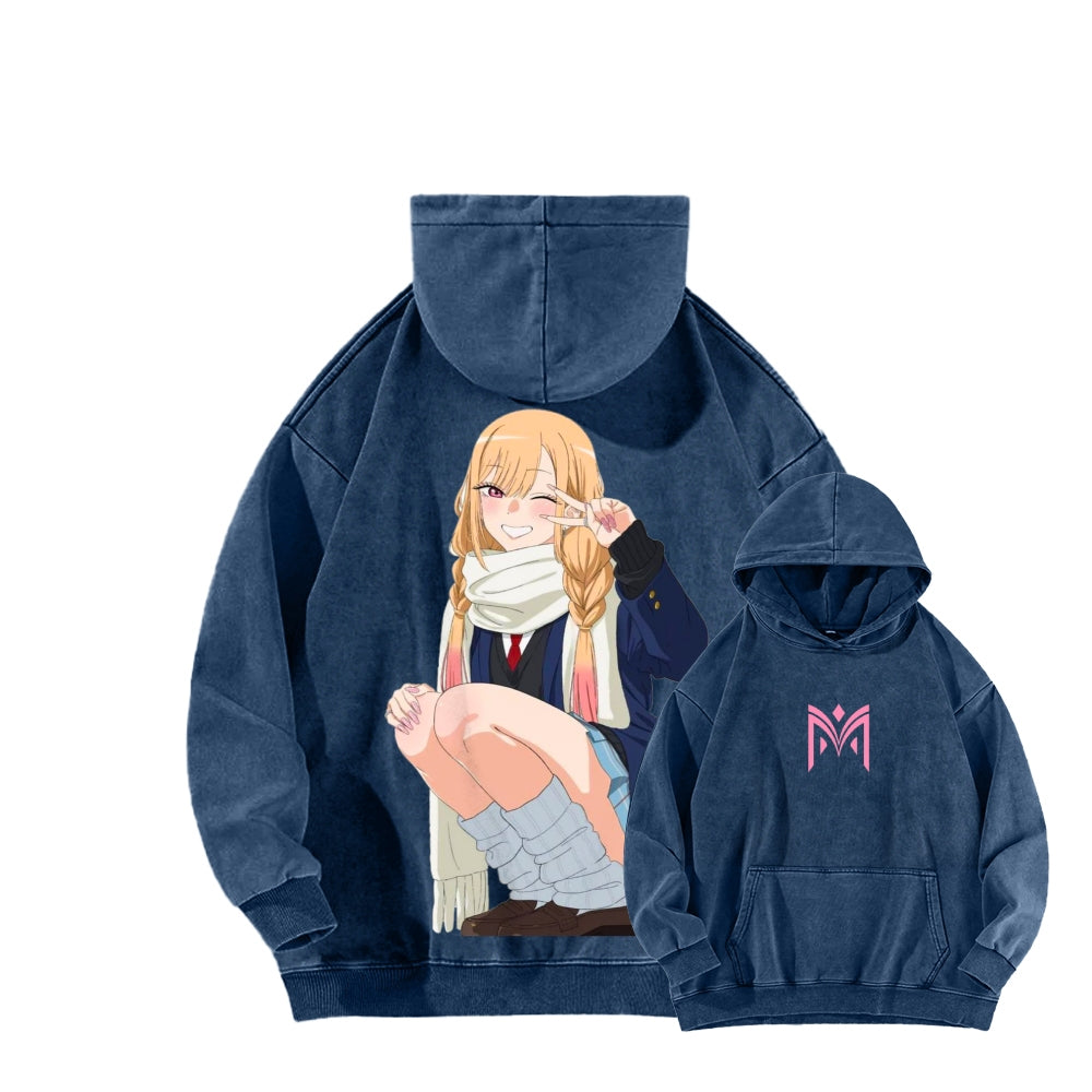 Kitagawa Unisex Washed Hoodie 2601011734