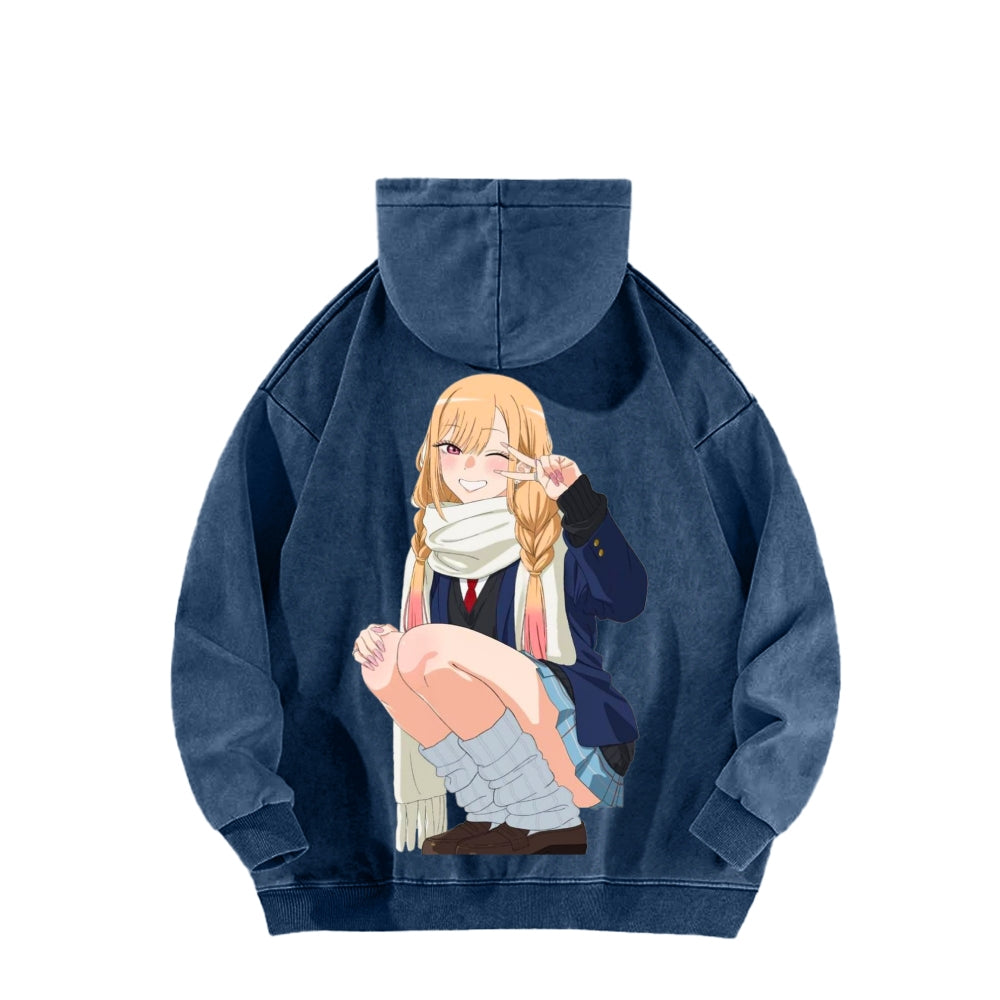 Kitagawa Unisex Washed Hoodie 2601011734