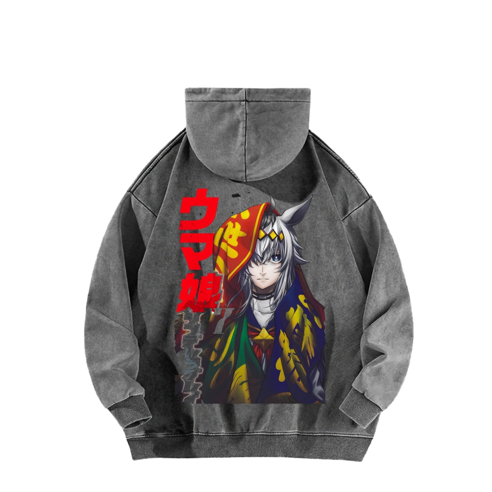Oguri Cap Unisex Washed Hoodie 2601012304