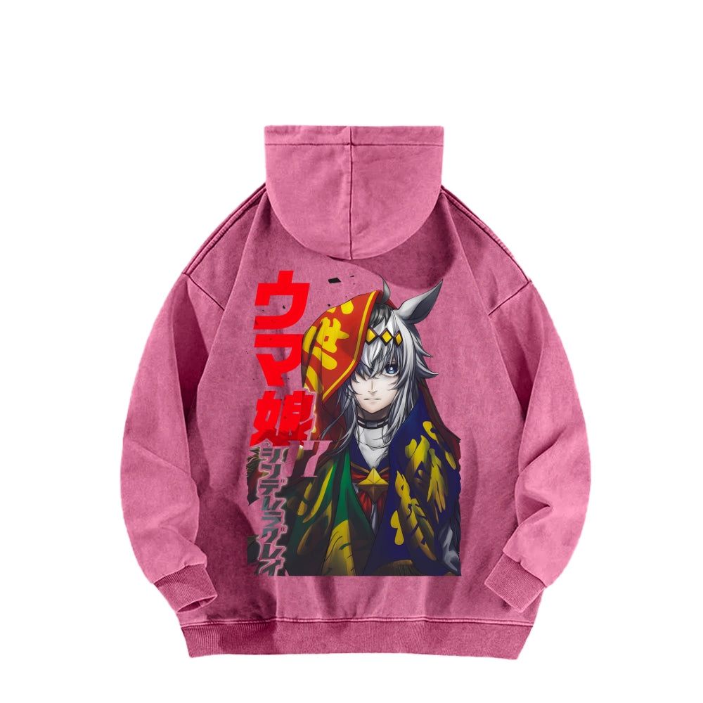Oguri Cap Unisex Washed Hoodie 2601012304