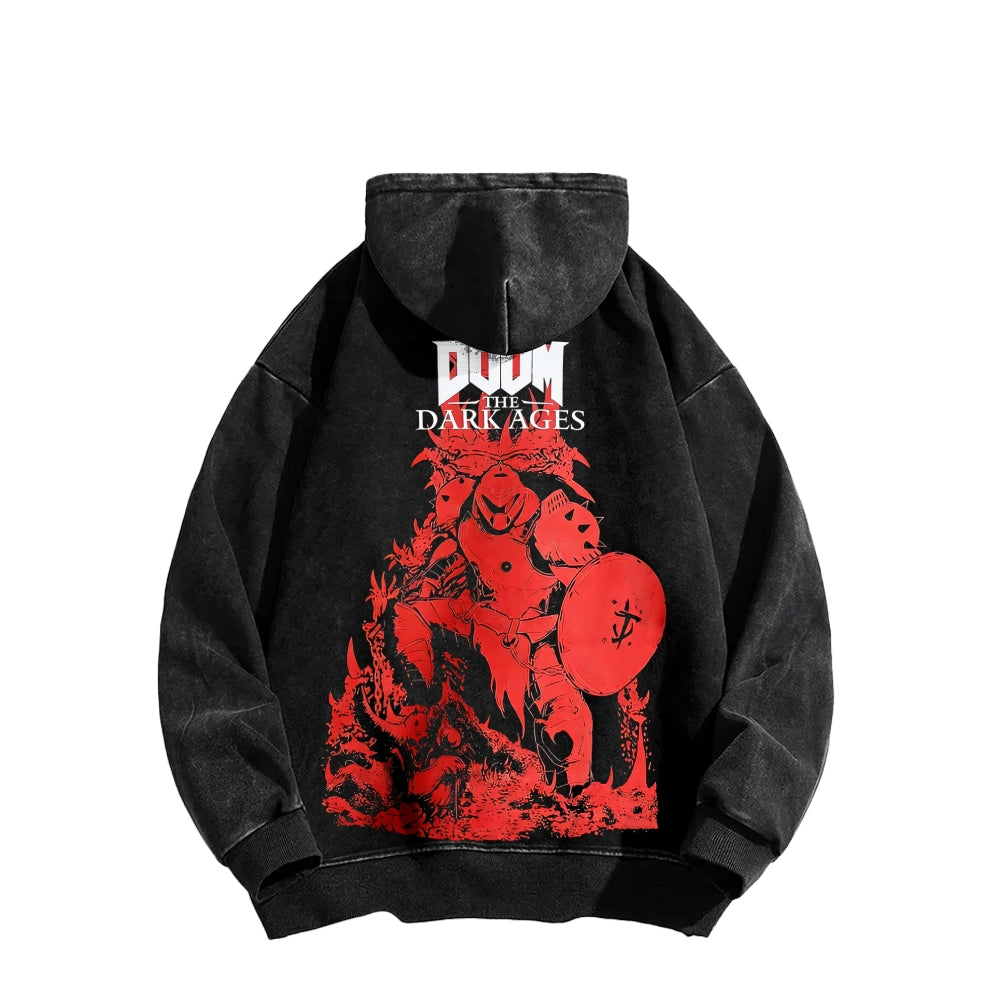 DOOM Unisex Washed Hoodie 2601012513
