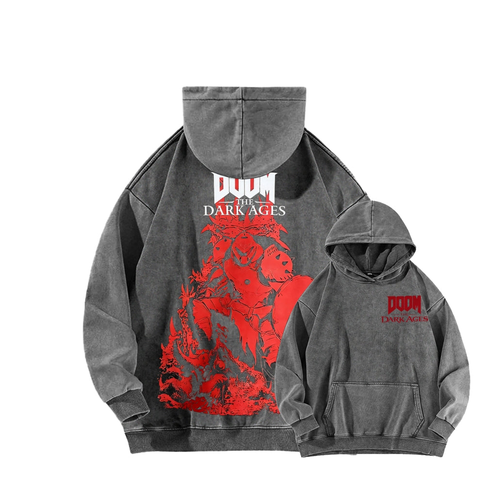 DOOM Unisex Washed Hoodie 2601012513