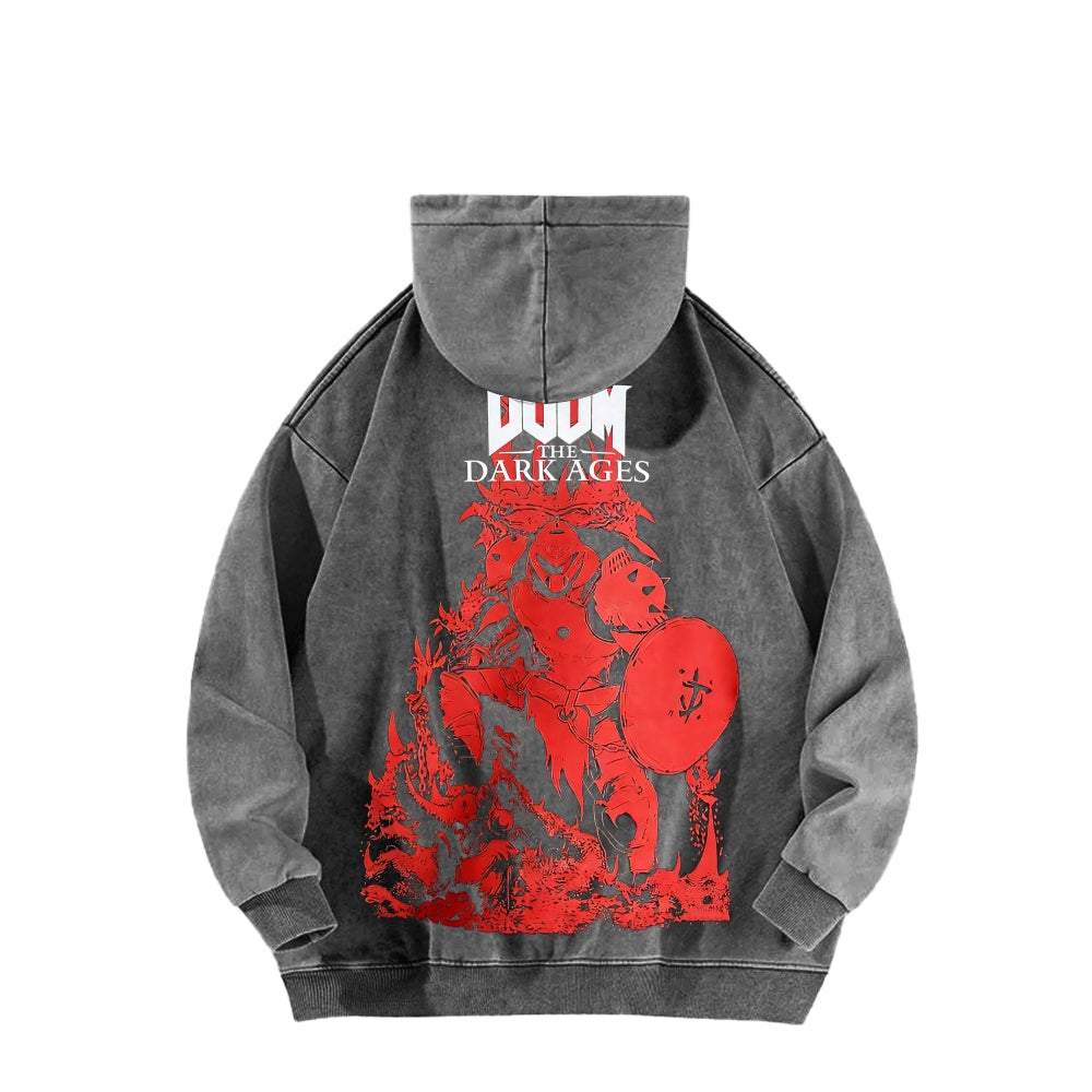 DOOM Unisex Washed Hoodie 2601012513