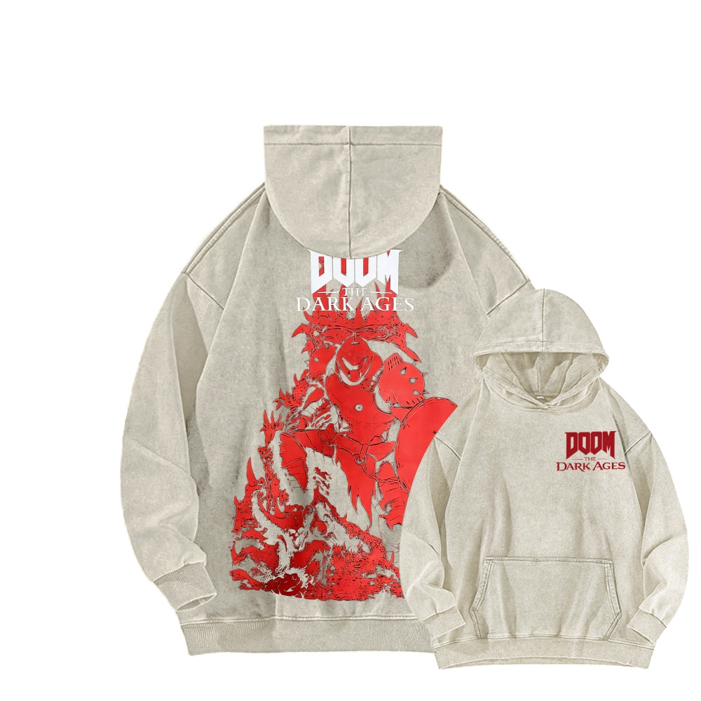DOOM Unisex Washed Hoodie 2601012513