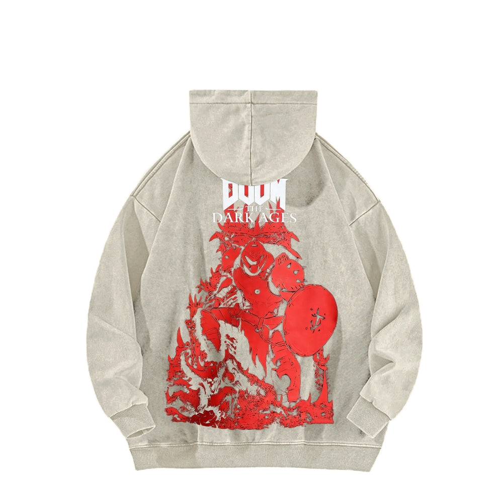 DOOM Unisex Washed Hoodie 2601012513