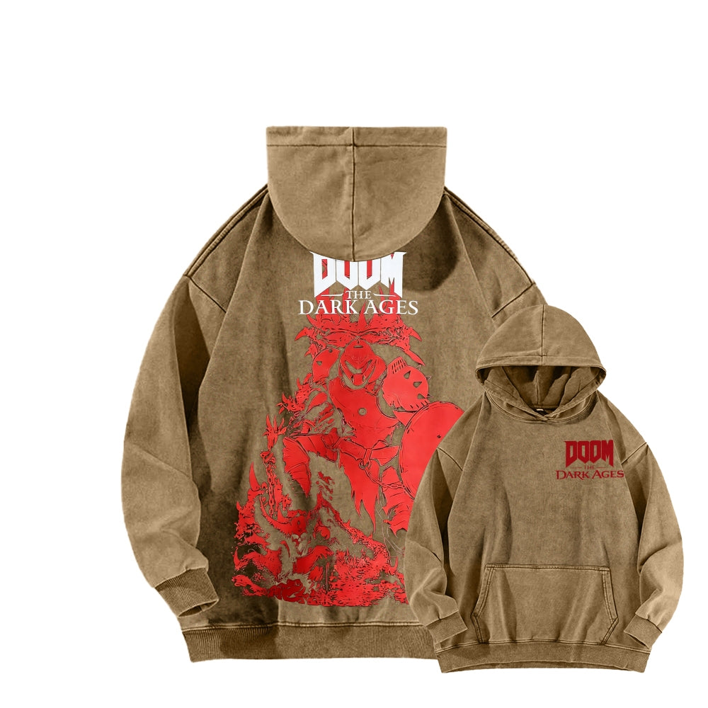 DOOM Unisex Washed Hoodie 2601012513