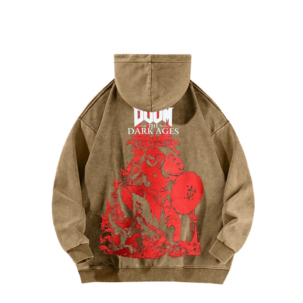 DOOM Unisex Washed Hoodie 2601012513