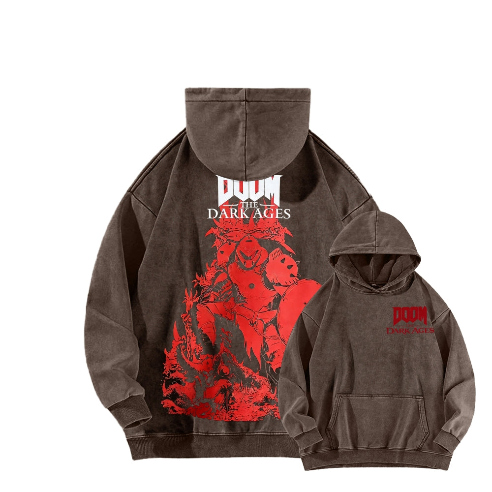 DOOM Unisex Washed Hoodie 2601012513