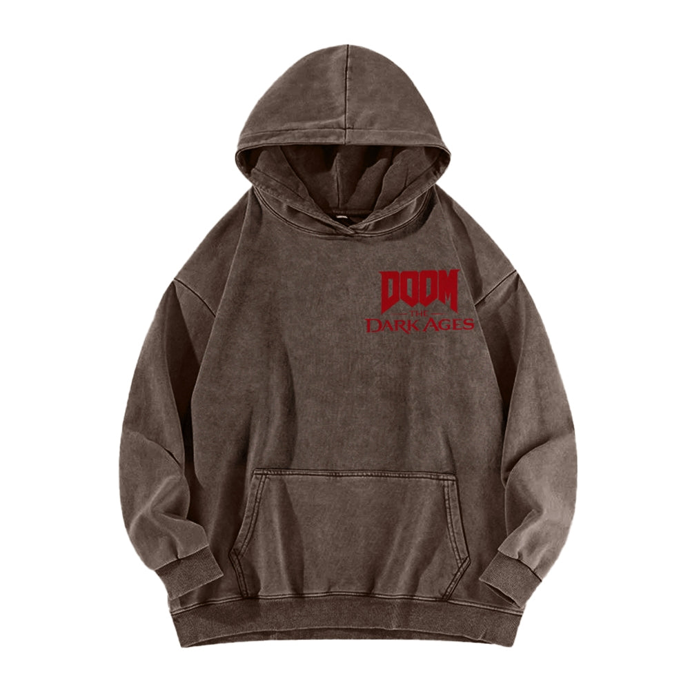 DOOM Unisex Washed Hoodie 2601012513