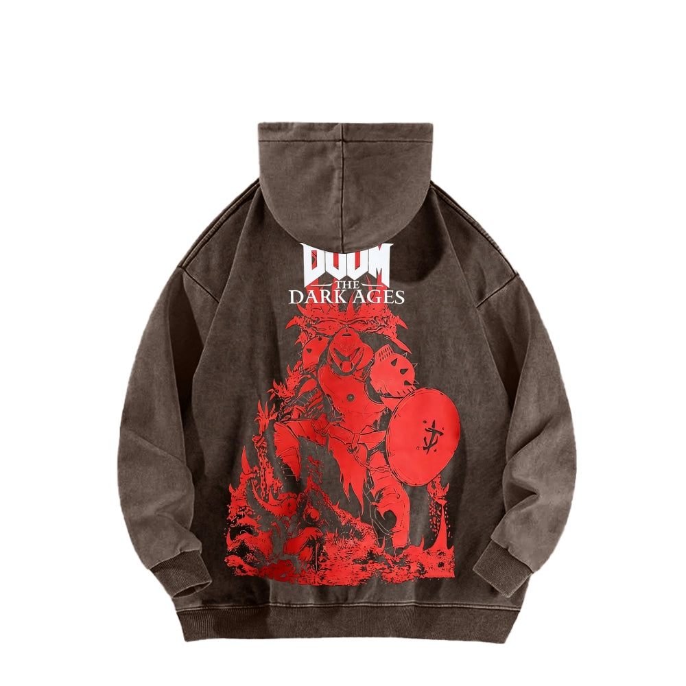 DOOM Unisex Washed Hoodie 2601012513