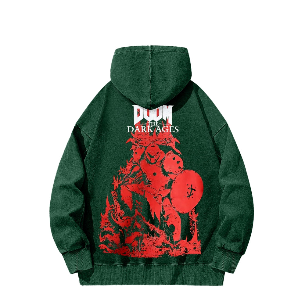 DOOM Unisex Washed Hoodie 2601012513