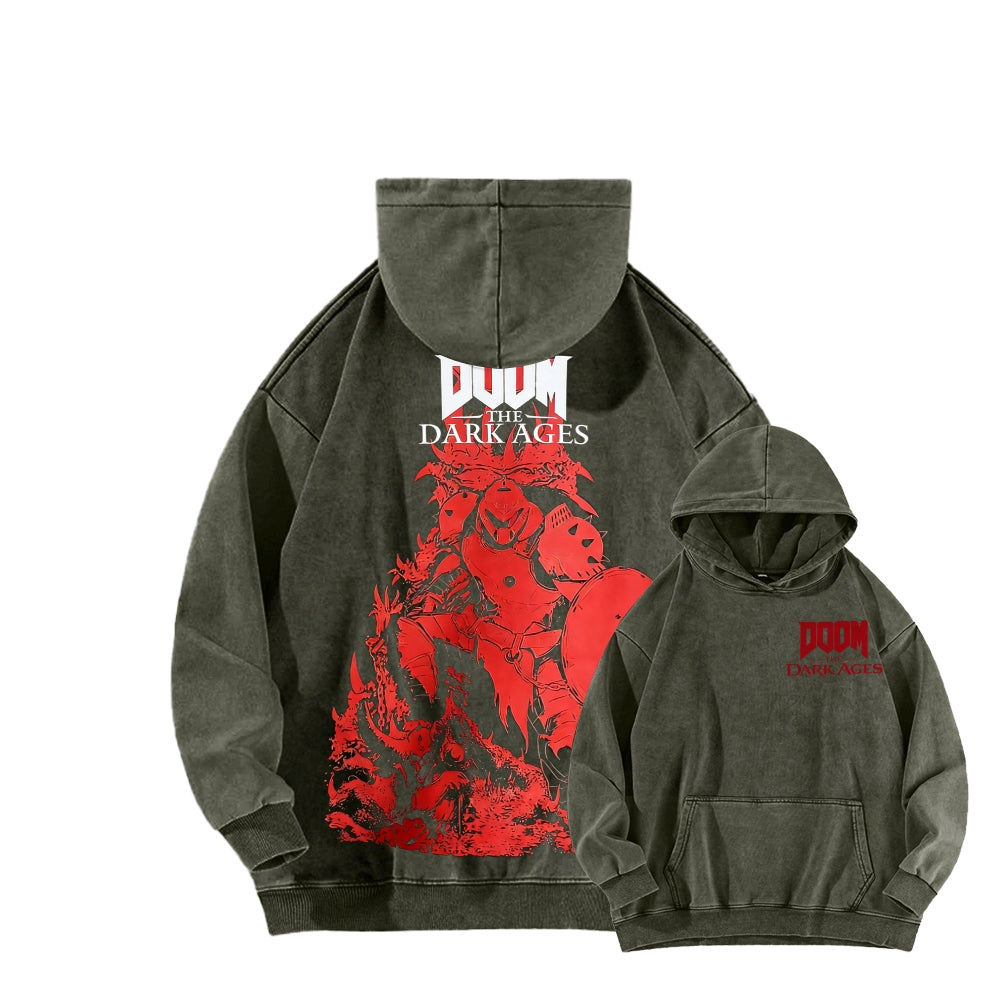 DOOM Unisex Washed Hoodie 2601012513