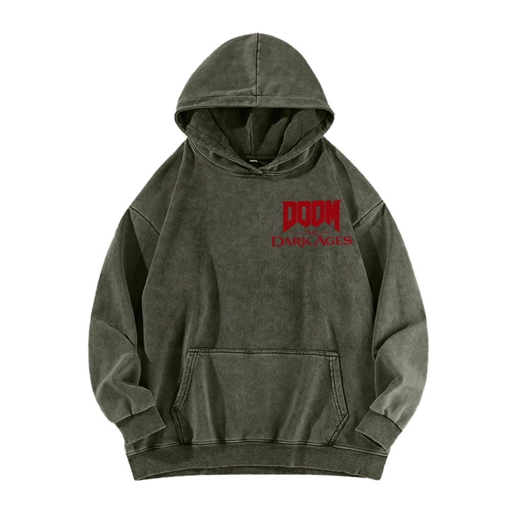 DOOM Unisex Washed Hoodie 2601012513