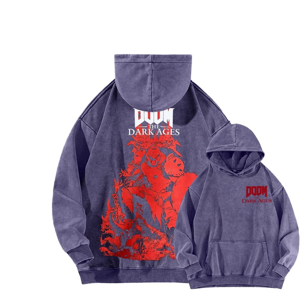 DOOM Unisex Washed Hoodie 2601012513