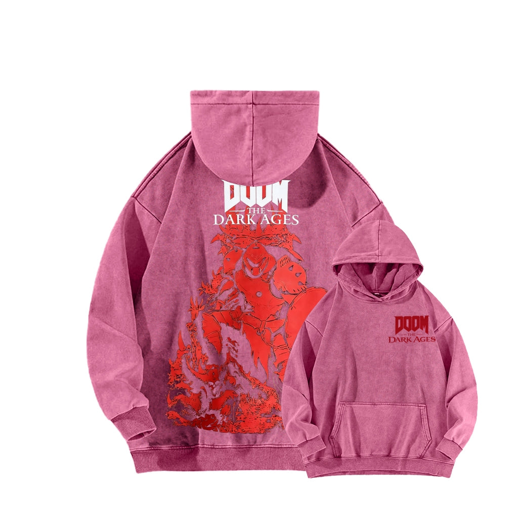 DOOM Unisex Washed Hoodie 2601012513
