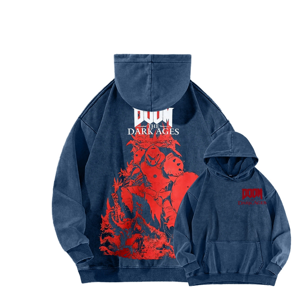 DOOM Unisex Washed Hoodie 2601012513