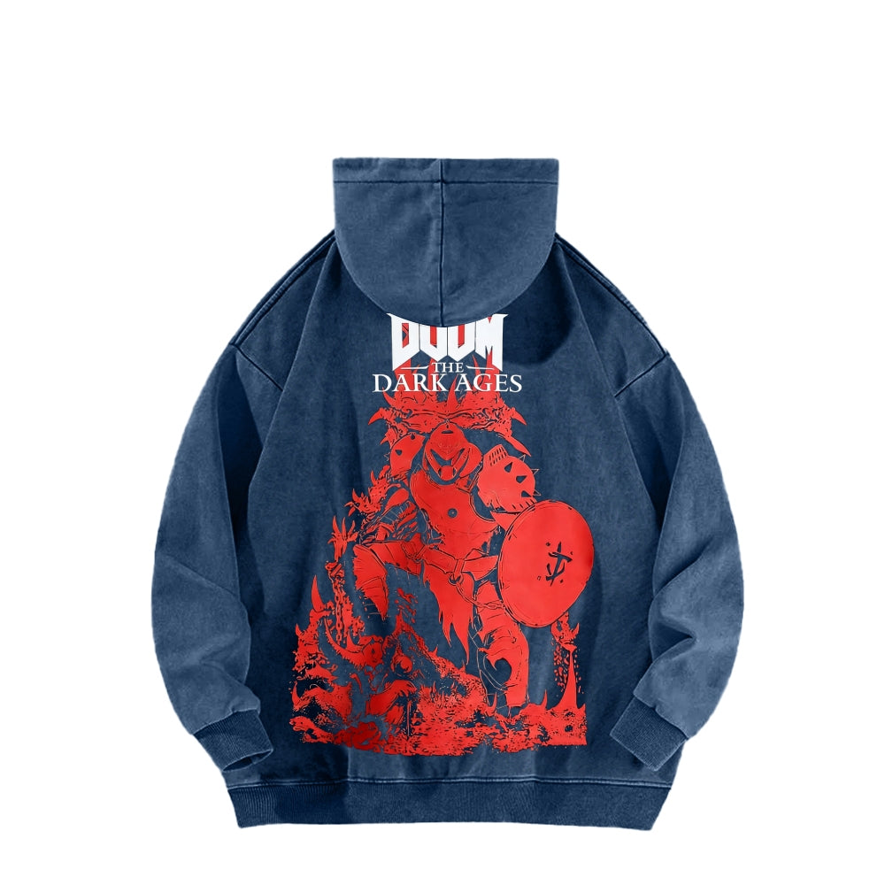 DOOM Unisex Washed Hoodie 2601012513